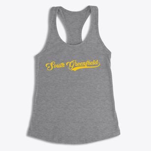 South Greenfield Missouri Vintage Team Women's Racerback Tank