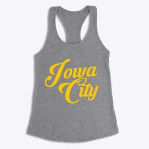 Iowa City Iowa Vintage Team Women's Racerback Tank