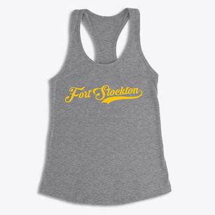 Fort Stockton Texas Vintage Team Women's Racerback Tank