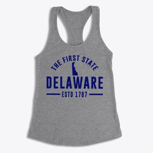  Delaware Motto Women's Racerback Tank