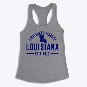  Louisiana Motto Women's Racerback Tank