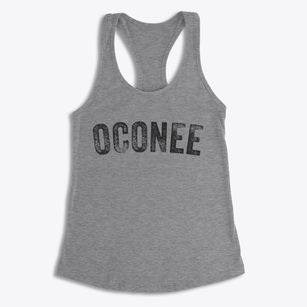 Oconee Illinois Timeless Retro Women's Racerback Tank