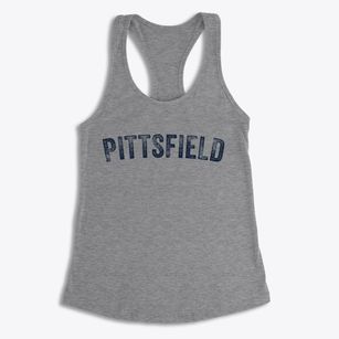 Pittsfield Massachusetts Timeless Retro Women's Racerback Tank