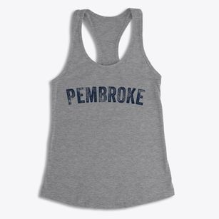 Pembroke North Carolina Timeless Retro Women's Racerback Tank