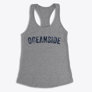 Oceanside California Timeless Retro Women's Racerback Tank