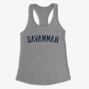 Savannah Georgia Timeless Retro Women's Racerback Tank