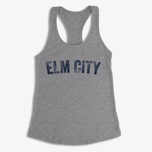 Elm City North Carolina Timeless Retro Women's Racerback Tank