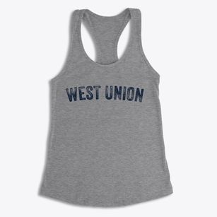 West Union New York Timeless Retro Women's Racerback Tank