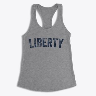 Liberty Nebraska Timeless Retro Women's Racerback Tank