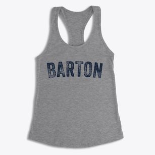 Barton North Dakota Timeless Retro Women's Racerback Tank