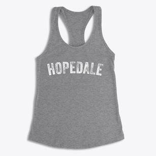 Hopedale Illinois Timeless Retro Women's Racerback Tank