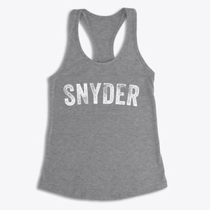 Snyder Nebraska Timeless Retro Women's Racerback Tank