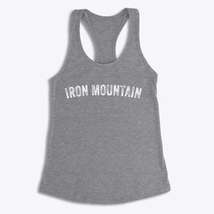 Iron Mountain Michigan Timeless Retro Women's Racerback Tank