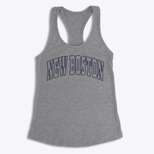 New Boston New Hampshire Trendy Block Women's Racerback Tank