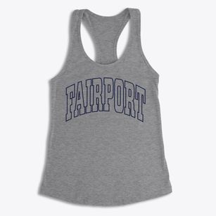 Fairport New York Trendy Block Women's Racerback Tank