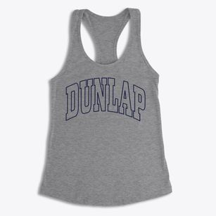 Dunlap Tennessee Trendy Block Women's Racerback Tank