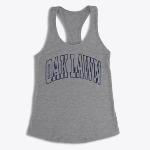 Oak Lawn Illinois Trendy Block Women's Racerback Tank