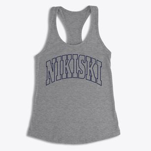 Nikiski Alaska Trendy Block Women's Racerback Tank