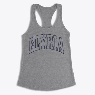 Elyria Ohio Trendy Block Women's Racerback Tank