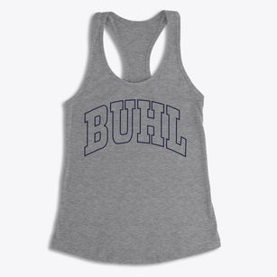 Buhl Idaho Trendy Block Women's Racerback Tank