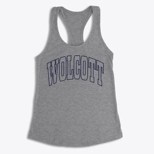 Wolcott New York Trendy Block Women's Racerback Tank