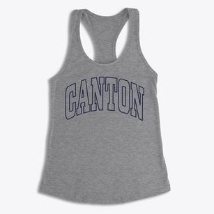 Canton Texas Trendy Block Women's Racerback Tank