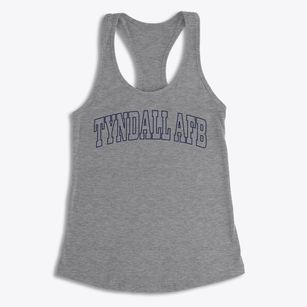 Tyndall Afb Florida Trendy Block Women's Racerback Tank