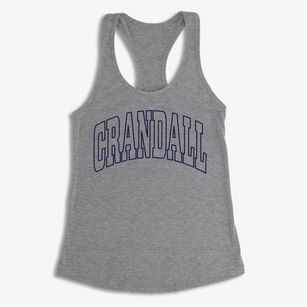 Crandall Texas Trendy Block Women's Racerback Tank