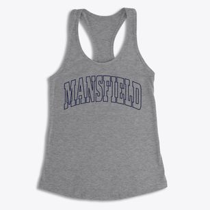Mansfield Pennsylvania Trendy Block Women's Racerback Tank