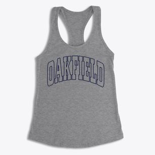 Oakfield New York Trendy Block Women's Racerback Tank