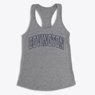 Covington Kentucky Trendy Block Women's Racerback Tank