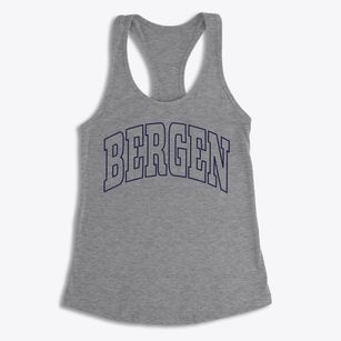 Bergen New York Trendy Block Women's Racerback Tank
