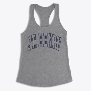 St. Henry Ohio Trendy Block Women's Racerback Tank