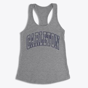 Carleton Michigan Trendy Block Women's Racerback Tank