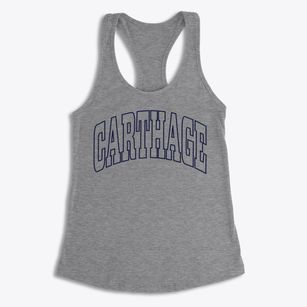 Carthage Tennessee Trendy Block Women's Racerback Tank