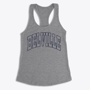 Belville North Carolina Trendy Block Women's Racerback Tank