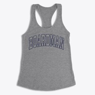 Boardman Ohio Trendy Block Women's Racerback Tank