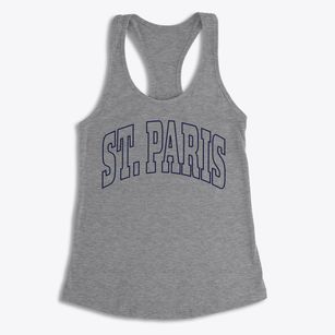 St. Paris Ohio Trendy Block Women's Racerback Tank