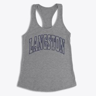 Langston Oklahoma Trendy Block Women's Racerback Tank