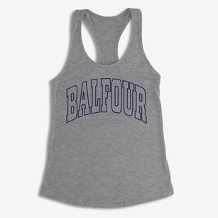 Balfour North Carolina Trendy Block Women's Racerback Tank