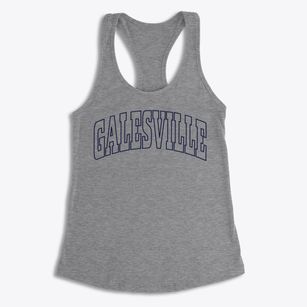 Galesville Wisconsin Trendy Block Women's Racerback Tank
