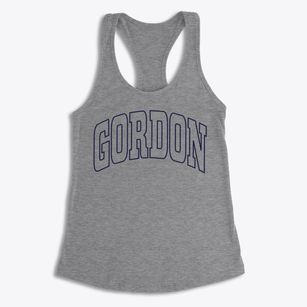 Gordon Nebraska Trendy Block Women's Racerback Tank