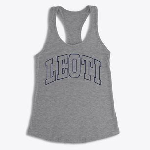 Leoti Kansas Trendy Block Women's Racerback Tank