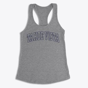 Tahoe Vista California Trendy Block Women's Racerback Tank
