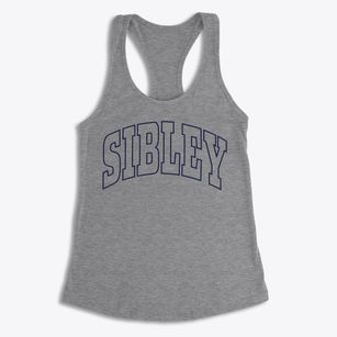Sibley Louisiana Trendy Block Women's Racerback Tank