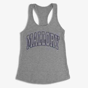 Mallory West Virginia Trendy Block Women's Racerback Tank