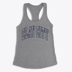 Clay City Kentucky Trendy Block Women's Racerback Tank