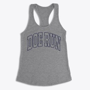 Doe Run Missouri Trendy Block Women's Racerback Tank