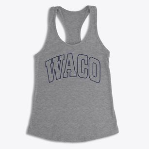 Waco Texas Trendy Block Women's Racerback Tank