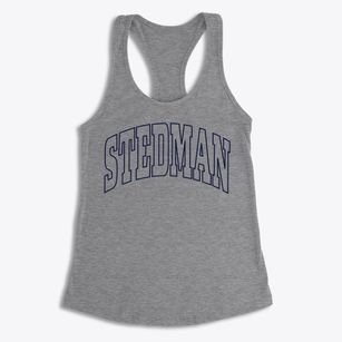 Stedman North Carolina Trendy Block Women's Racerback Tank